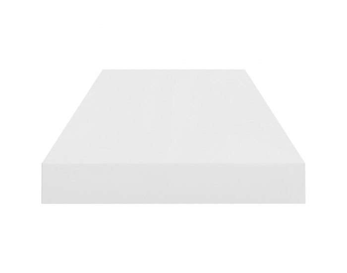 Sonata Окачени стенни рафтове, 2 бр, бял гланц, 60x23,5x3,8 см, МДФ