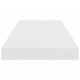 Sonata Окачени стенни рафтове, 2 бр, бял гланц, 60x23,5x3,8 см, МДФ