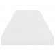 Sonata Окачен стенен рафт, бял гланц, 90x23,5x3,8 см, МДФ