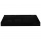 Sonata Окачен стенен рафт, черен гланц, 40x23x3,8 см, МДФ