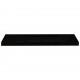 Sonata Окачен стенен рафт, черен гланц, 80x23,5x3,8 см, МДФ