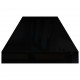 Sonata Окачени стенни рафтове, 2 бр, черен гланц, 80x23,5x3,8 см, МДФ