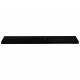 Sonata Окачен стенен рафт, черен гланц, 120x23,5x3,8 см, МДФ