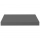 Sonata Окачен стенен рафт, сив гланц, 40x23x3,8 см, МДФ