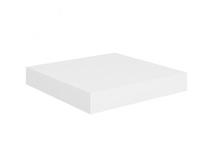 Sonata Окачен стенен рафт, бял, 23x23,5x3,8 см, МДФ