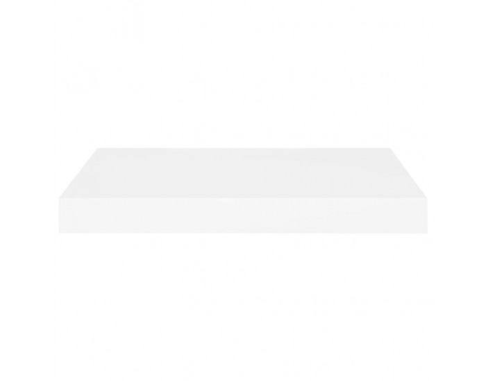 Sonata Окачен стенен рафт, бял, 40x23x3,8 см, МДФ