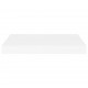 Sonata Окачен стенен рафт, бял, 40x23x3,8 см, МДФ