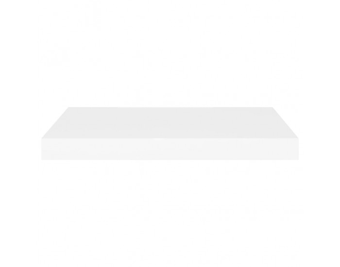 Sonata Окачен стенен рафт, бял, 60x23,5x3,8 см, МДФ