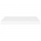 Sonata Окачен стенен рафт, бял, 60x23,5x3,8 см, МДФ