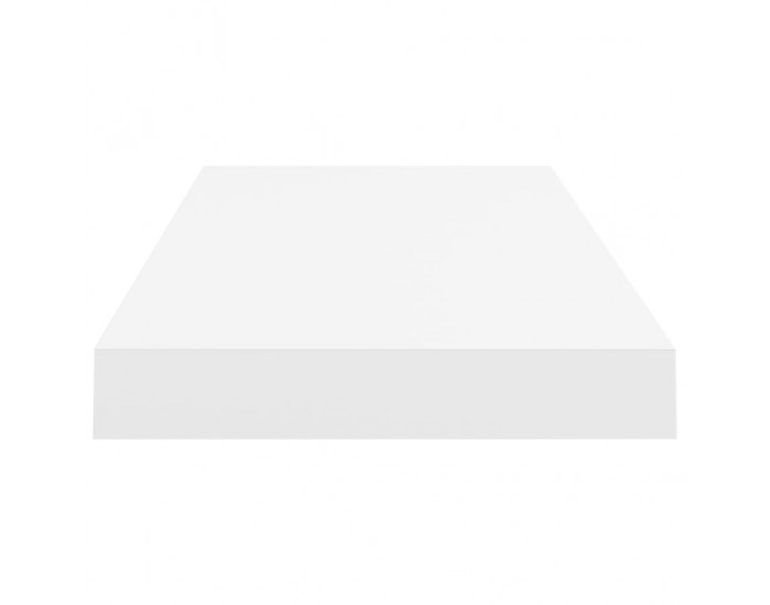 Sonata Окачен стенен рафт, бял, 60x23,5x3,8 см, МДФ