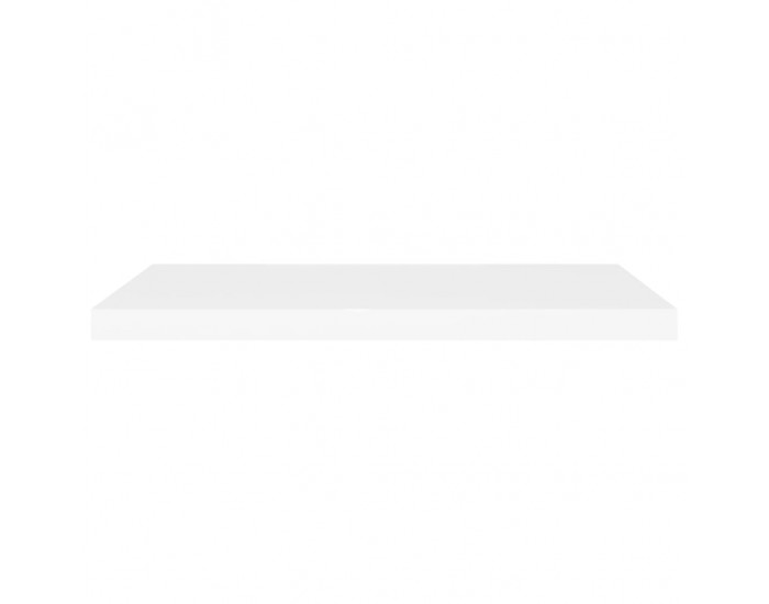 Sonata Окачен стенен рафт, бял, 80x23,5x3,8 см, МДФ