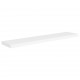 Sonata Окачен стенен рафт, бял, 120x23,5x3,8 см, МДФ