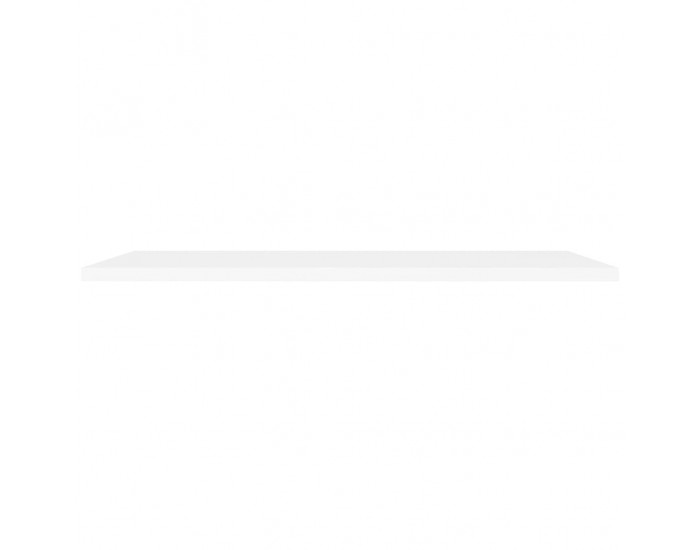 Sonata Окачен стенен рафт, бял, 120x23,5x3,8 см, МДФ
