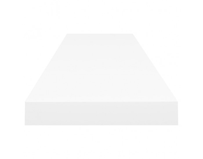 Sonata Окачен стенен рафт, бял, 120x23,5x3,8 см, МДФ