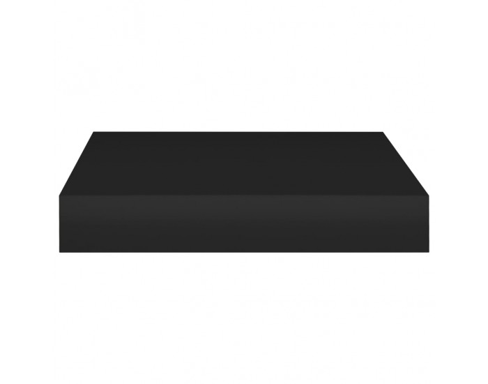 Sonata Окачен стенен рафт, черен, 23x23,5x3,8 см, МДФ