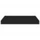 Sonata Окачен стенен рафт, черен, 50x23x3,8 см, МДФ