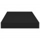 Sonata Окачен стенен рафт, черен, 50x23x3,8 см, МДФ
