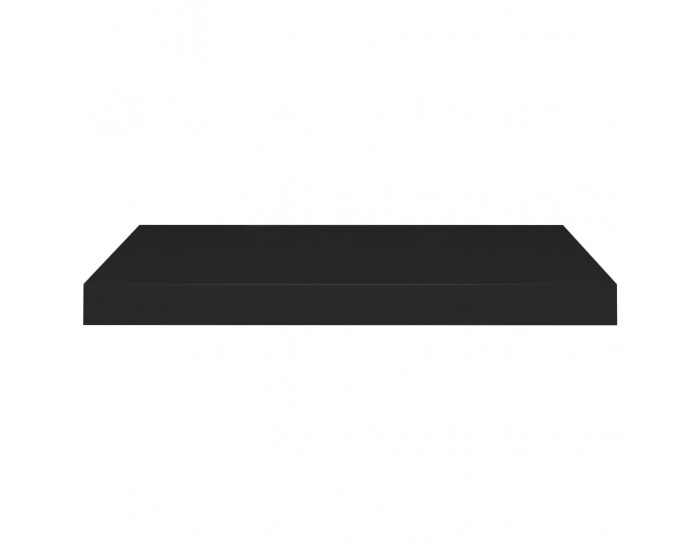 Sonata Окачен стенен рафт, черен, 60x23,5x3,8 см, МДФ