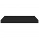 Sonata Окачен стенен рафт, черен, 60x23,5x3,8 см, МДФ