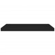 Sonata Окачен стенен рафт, черен, 80x23,5x3,8 см, МДФ
