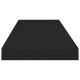 Sonata Окачен стенен рафт, черен, 80x23,5x3,8 см, МДФ