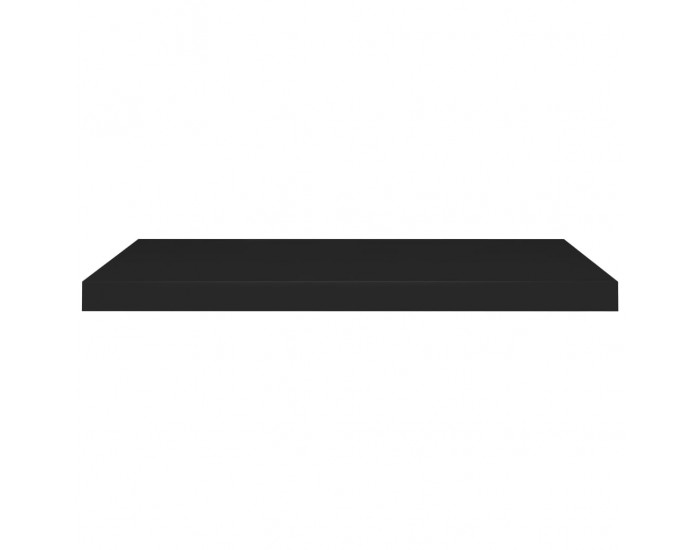 Sonata Окачени стенни рафтове, 4 бр, черни, 80x23,5x3,8 см, МДФ