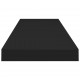 Sonata Окачен стенен рафт, черен, 90x23,5x3,8 см, МДФ