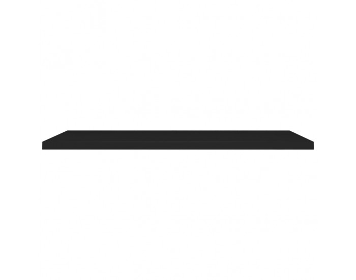 Sonata Окачен стенен рафт, черен, 120x23,5x3,8 см, МДФ