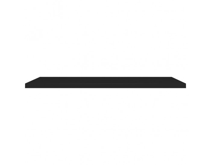 Sonata Окачен стенен рафт, черен, 120x23,5x3,8 см, МДФ