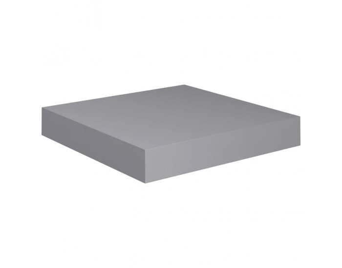 Sonata Окачен стенен рафт, сив, 23x23,5x3,8 см, МДФ