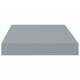 Sonata Окачен стенен рафт, сив, 40x23x3,8 см, МДФ
