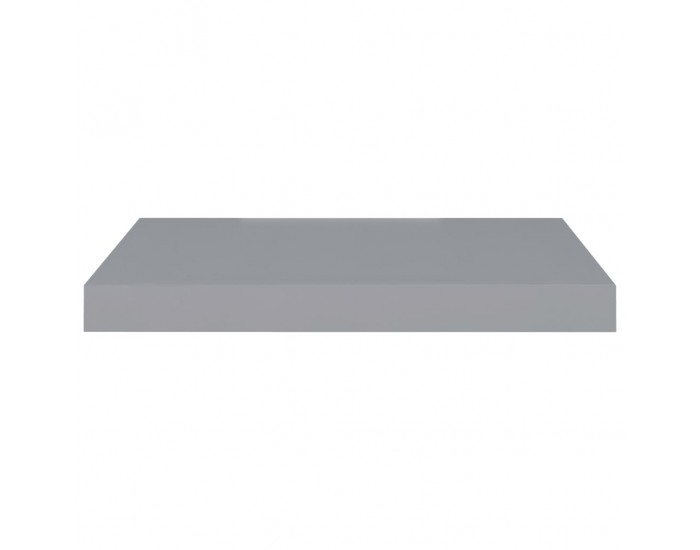 Sonata Окачен стенен рафт, сив, 50x23x3,8 см, МДФ