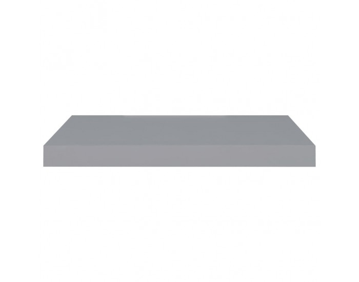 Sonata Окачен стенен рафт, сив, 60x23,5x3,8 см, МДФ