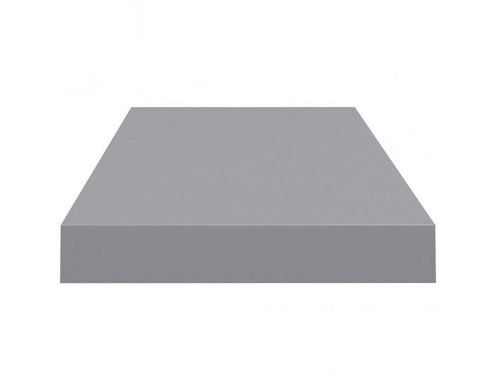 Sonata Окачен стенен рафт, сив, 60x23,5x3,8 см, МДФ