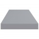 Sonata Окачен стенен рафт, сив, 80x23,5x3,8 см, МДФ