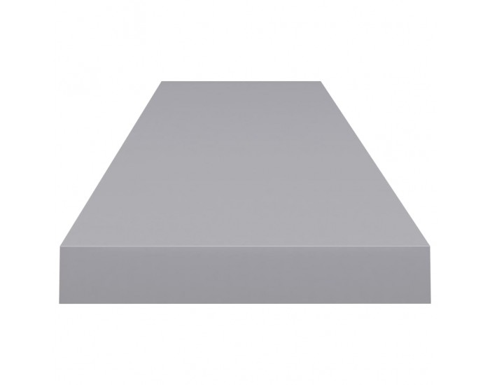 Sonata Окачен стенен рафт, сив, 120x23,5x3,8 см, МДФ