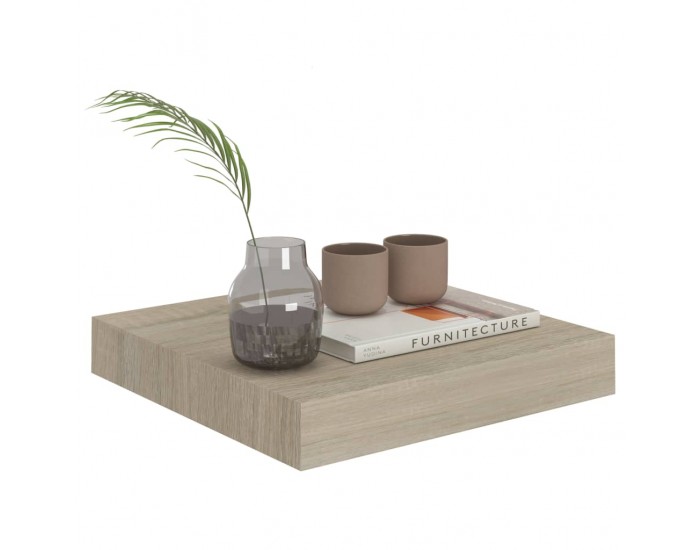 Sonata Окачен стенен рафт, дъб, 23x23,5x3,8 см, МДФ