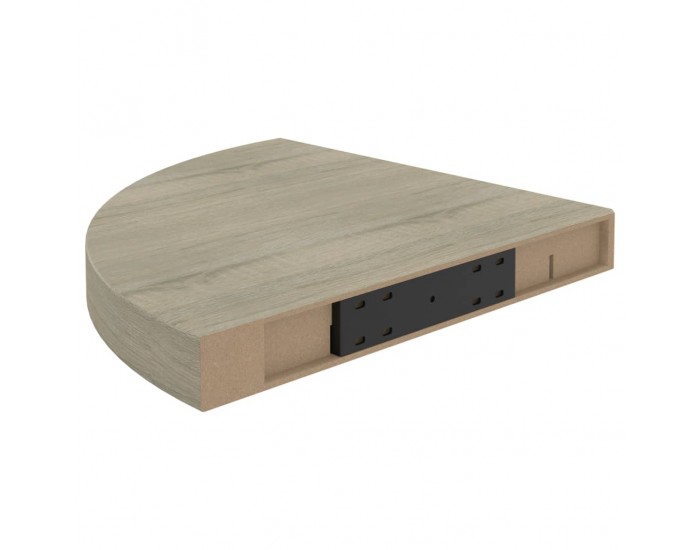 Sonata Окачен ъглов рафт, дъб, 35x35x3,8 см, МДФ