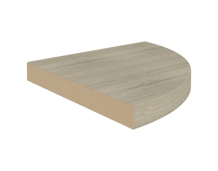 Sonata Окачени ъглови рафтове, 2 бр, дъб, 35x35x3,8 см, МДФ