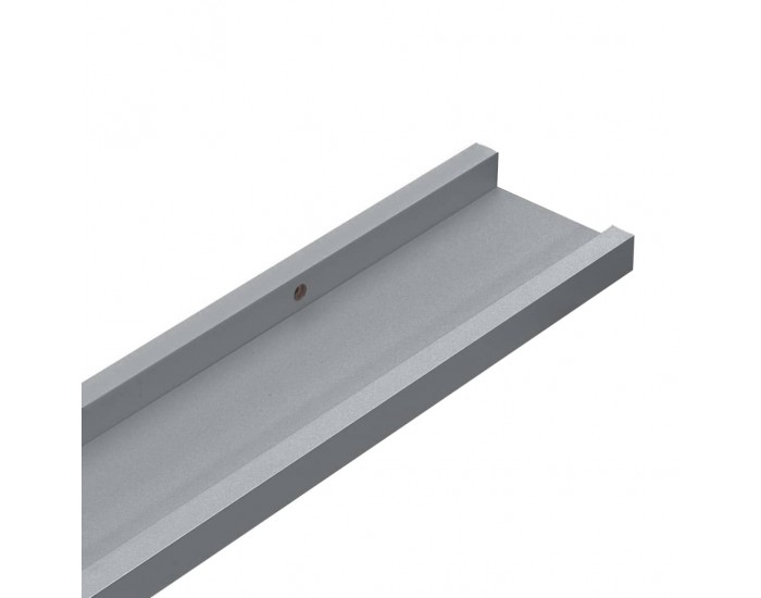 Sonata Рафтове за фоторамки, 2 бр, сиви, 60x9x3 см, МДФ