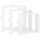 Sonata Кубични стенни полици, 3 бр, бели, МДФ