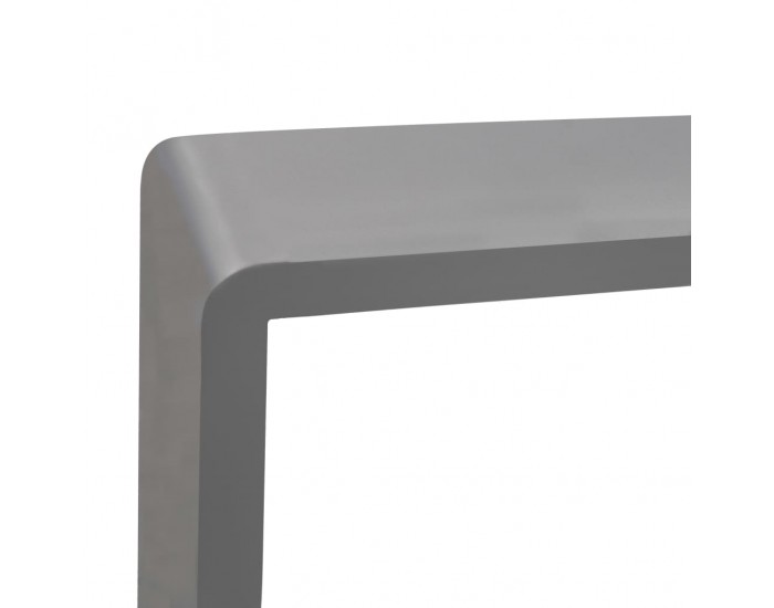 Sonata Кубични стенни полици, 3 бр, сиви, МДФ