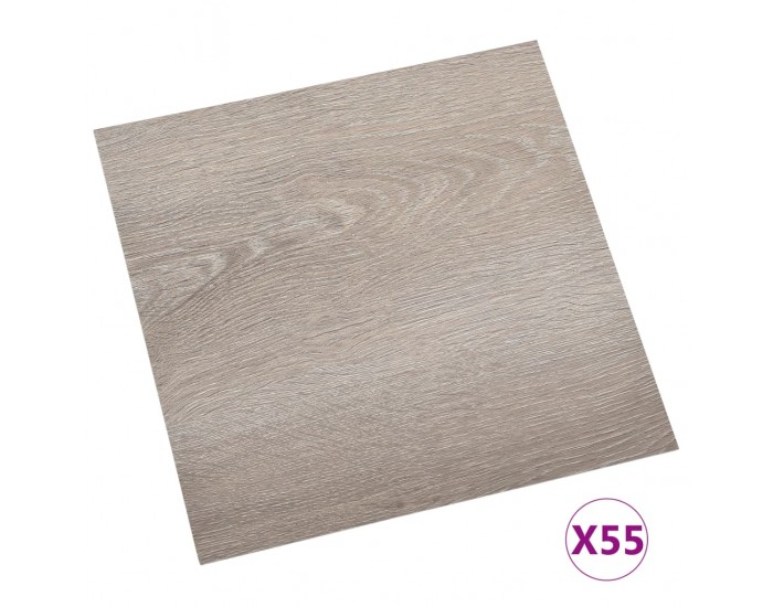 Sonata Самозалепващи подови дъски, 55 бр, PVC, 5,11 м², таупе Sonata Самозалепващи подови дъски, 55 бр, PVC, 5,11 м², таупе