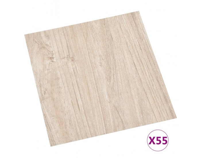 Sonata Самозалепващи подови дъски, 55 бр, PVC, 5,11 м², светлокафяви Sonata Самозалепващи подови дъски, 55 бр, PVC, 5,11 м², светлокафяви