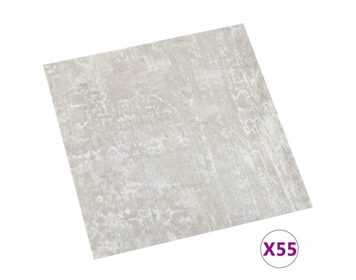 Sonata Самозалепващи подови дъски, 55 бр, PVC, 5,11 м², светлосиви Sonata Самозалепващи подови дъски, 55 бр, PVC, 5,11 м², светлосиви