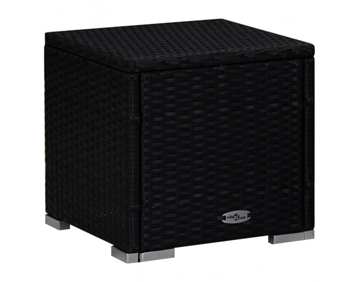 Sonata Шезлонг с шалте и маса за чай, полиратан, син