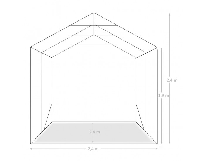 Sonata Гаражна тента, PVC, 2,4х2,4 м, зелена Sonata Гаражна тента, PVC, 2,4х2,4 м, зелена