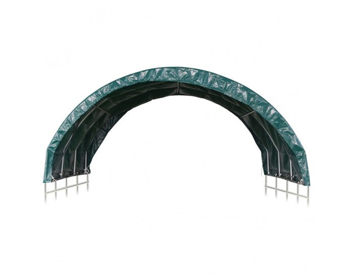 Sonata Навес за животни, PVC, 3,7x3,7 м, зелен