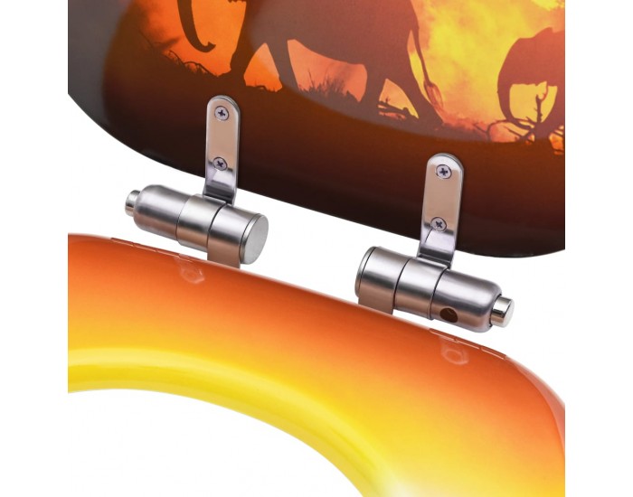 Sonata Тоалетни седалки с плавно затваряне 2 бр МДФ дизайн на савана