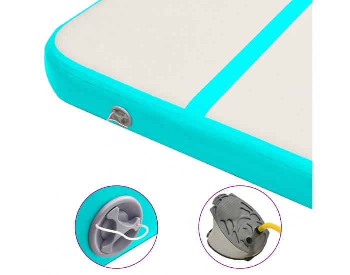 Sonata Надуваем дюшек за гимнастика с помпа, 300x100x15 см, PVC, зелен